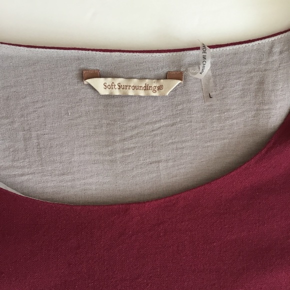 Soft Surroundings Maya Tunic Top Two Layer Size L - Picture 6 of 7